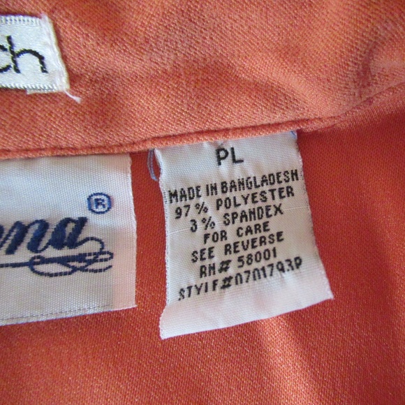 Vintage Joanna Petite peach collared top - Picture 6 of 11